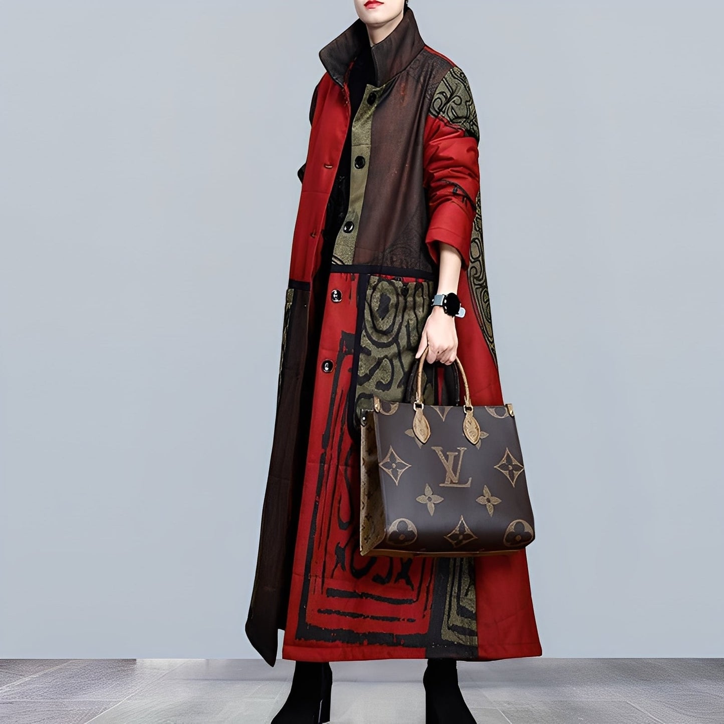 Ashlie - Giacca parka casual con collo alto per donne