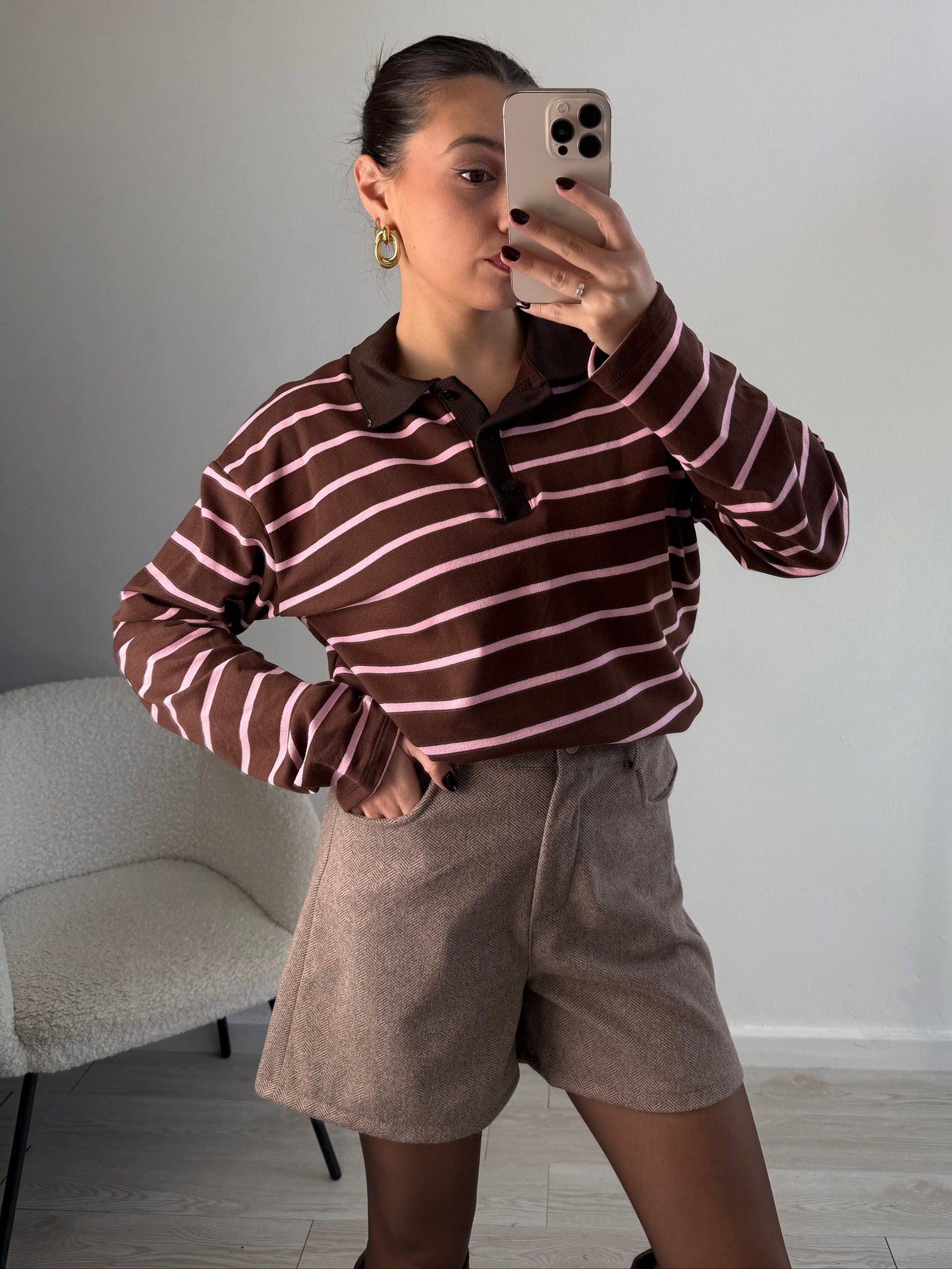 Herringbone shorts