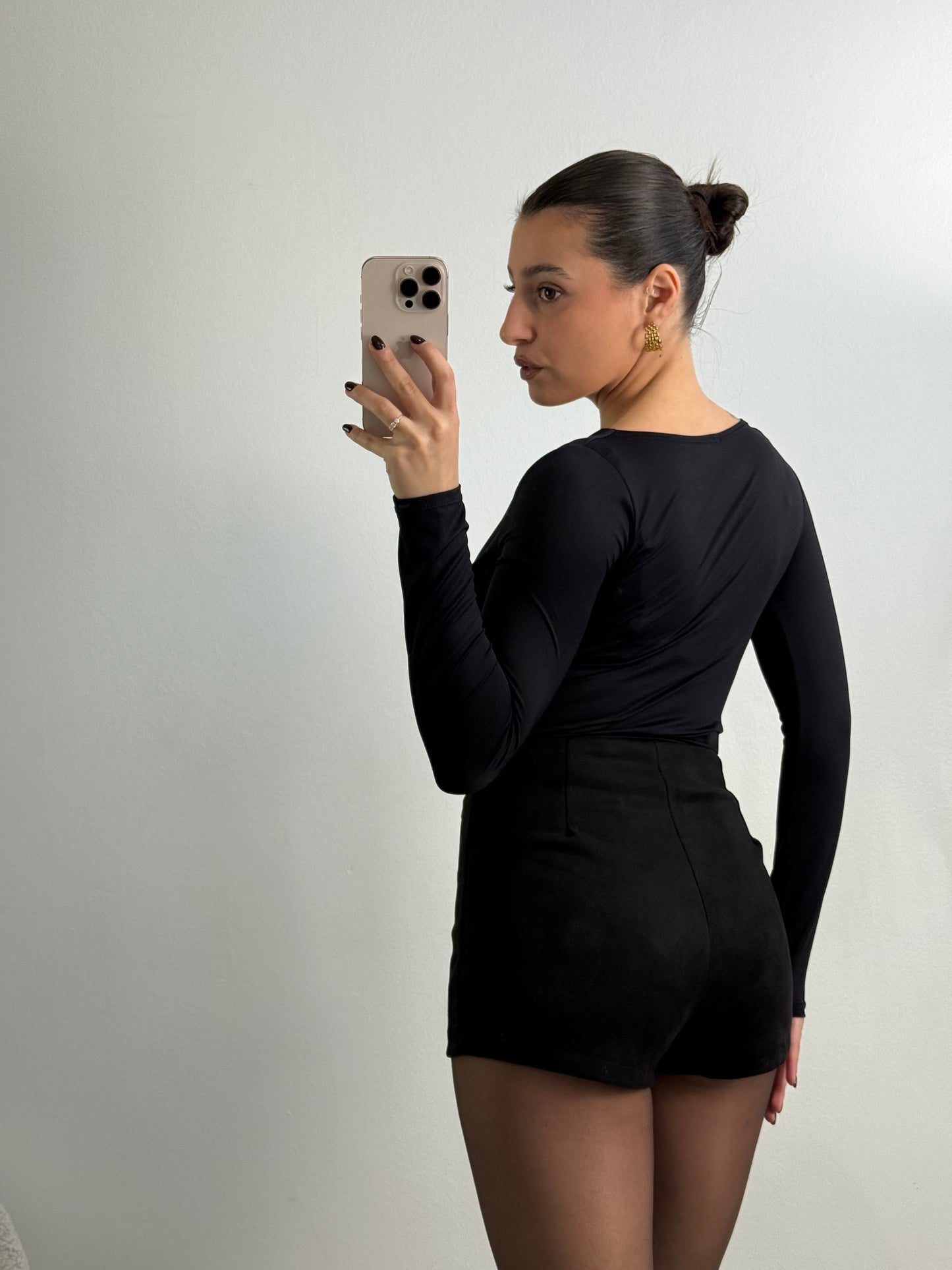Asymmetric neckline top