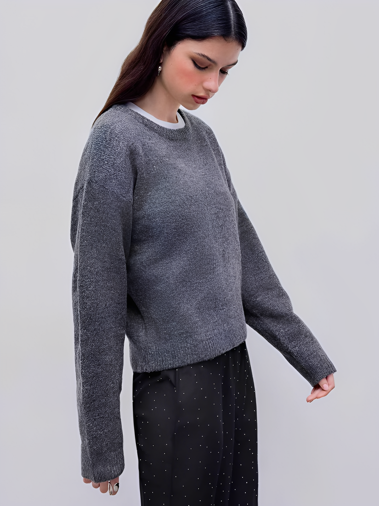 Luvenia - Pullover casual e caldo in poliestere per donne