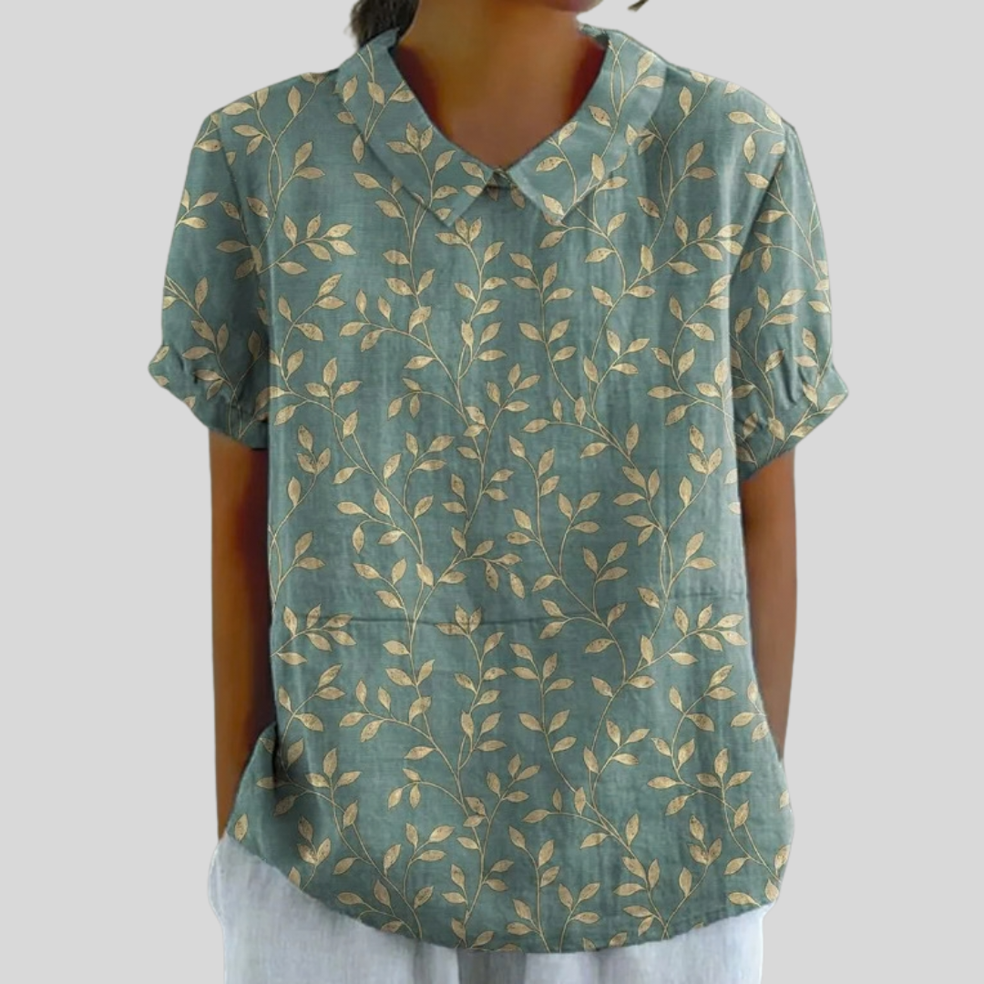 Top elegante, floreale e comodo
