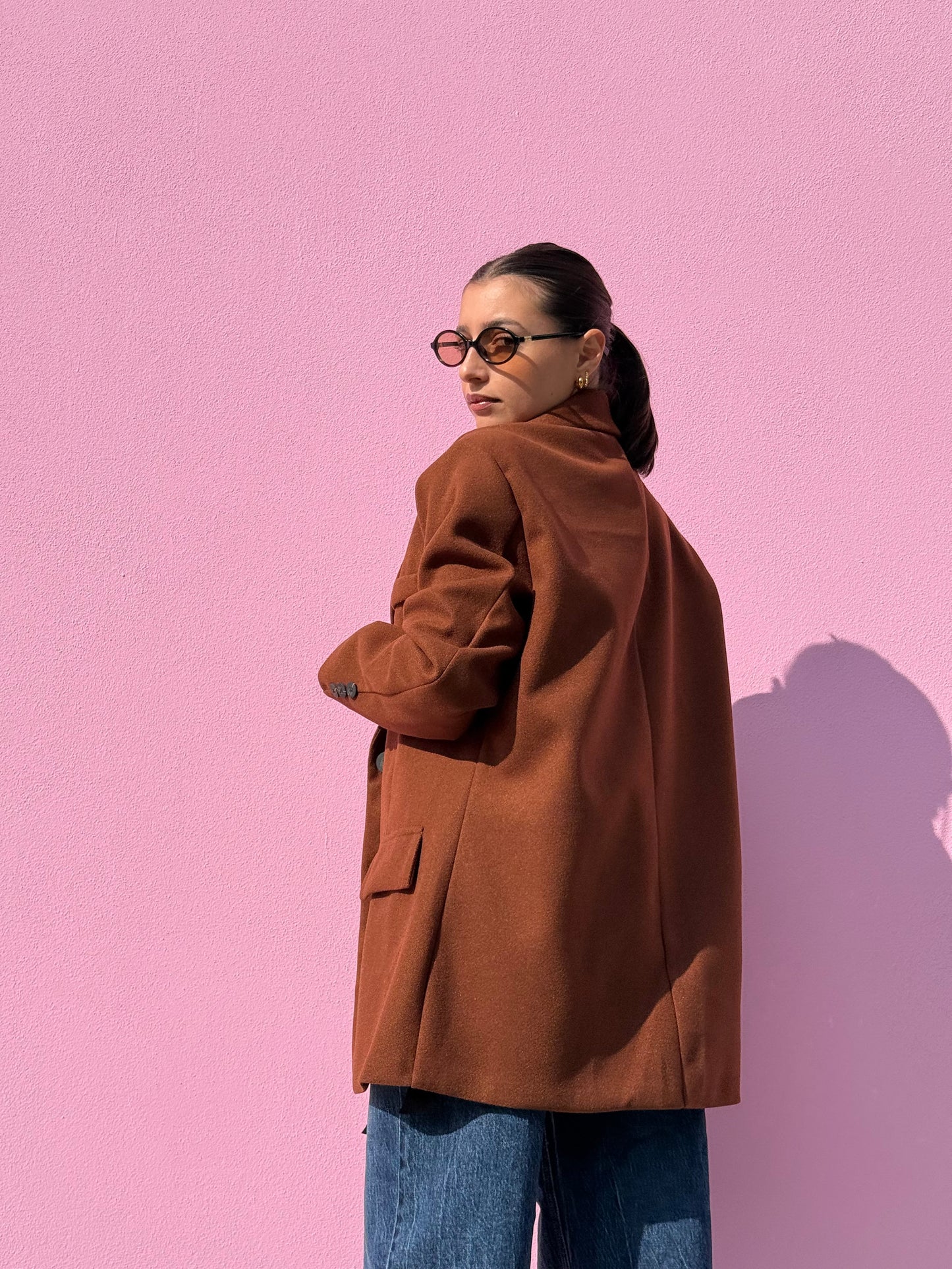 Cappotto blazer in panno over
