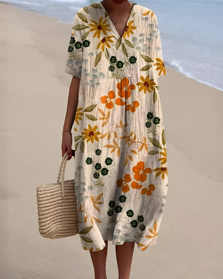 Romilly - Abito estivo con stampa colorata per donne