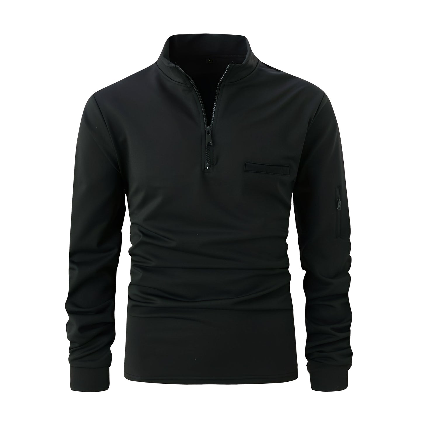 Lucian - Camicia casual con zip e tasca per uomo