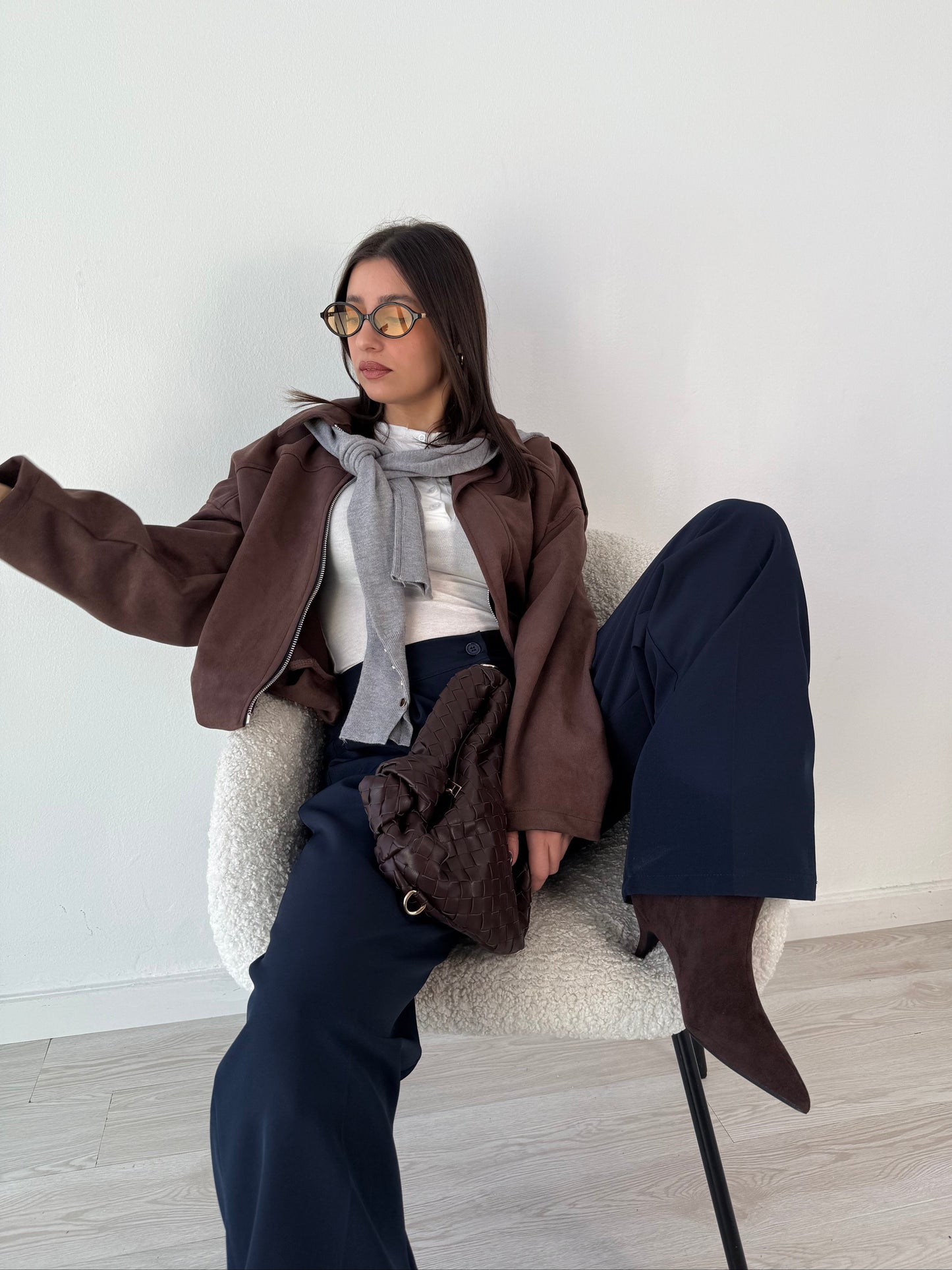 Pantaloni palazzo blu