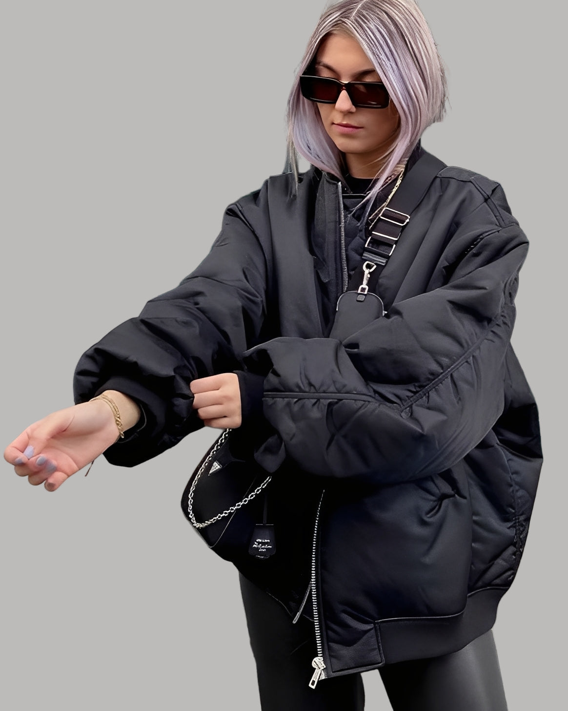 Coleen - Giacca bomber oversize casual per le donne