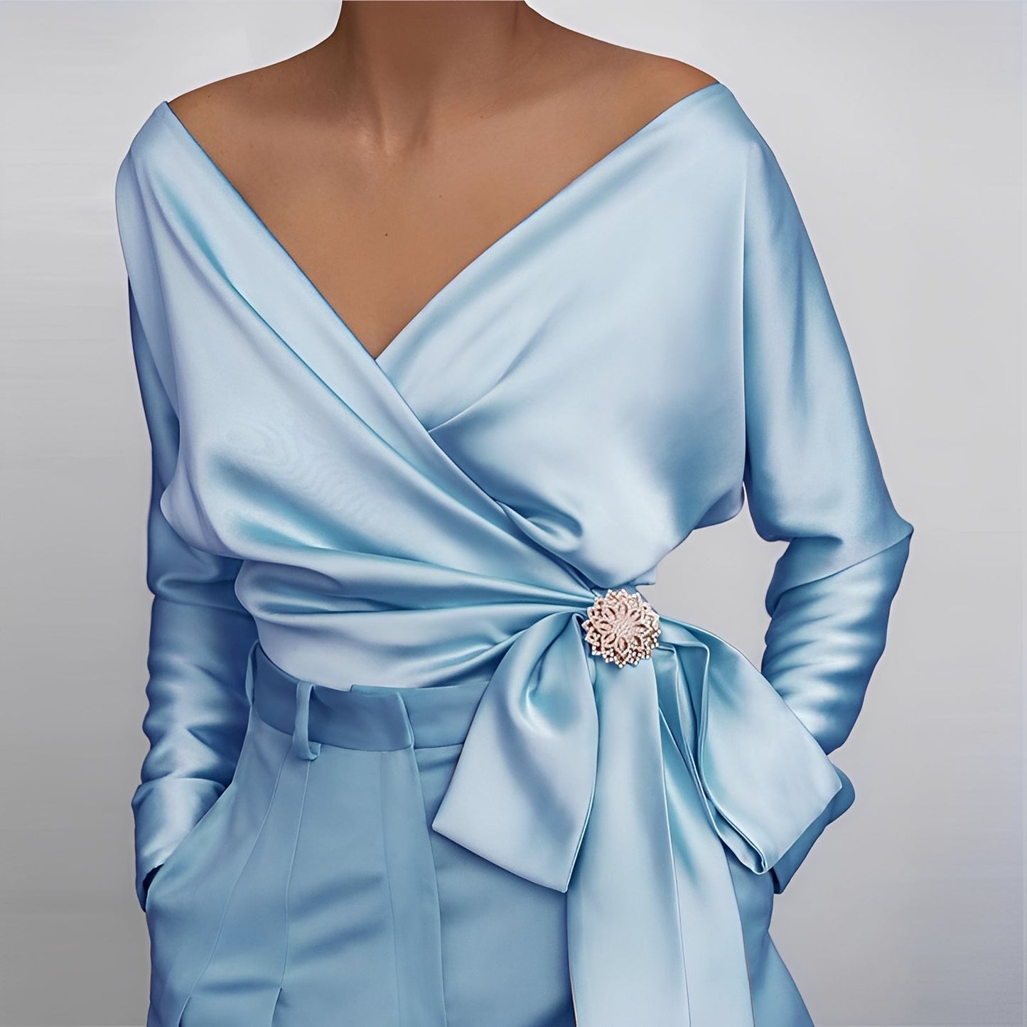 Evalyn - Elegante camicia di seta per donne