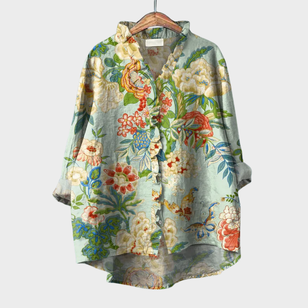 Grace | Elegante Blusa Estiva in Lino