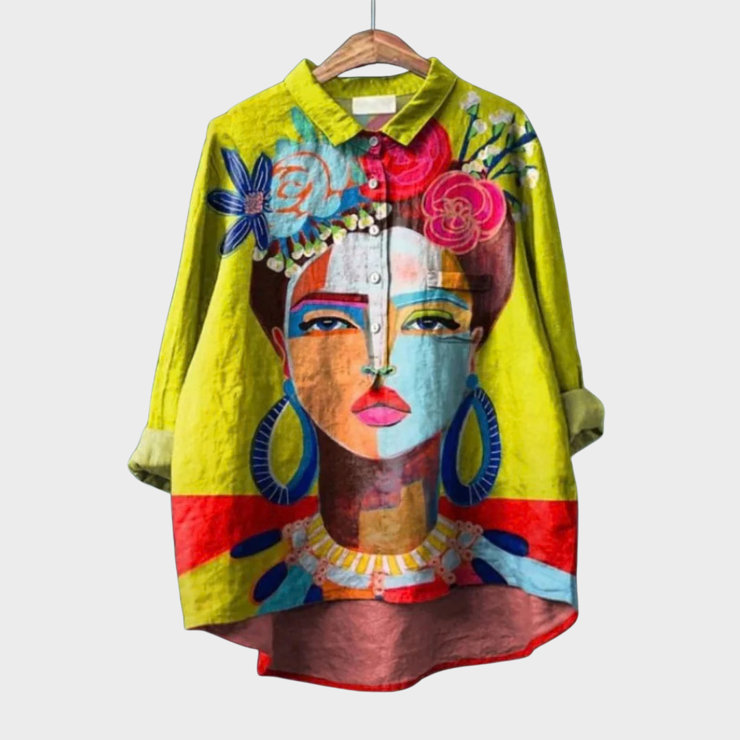 Amelia | Elegante Blusa Estiva di Lino