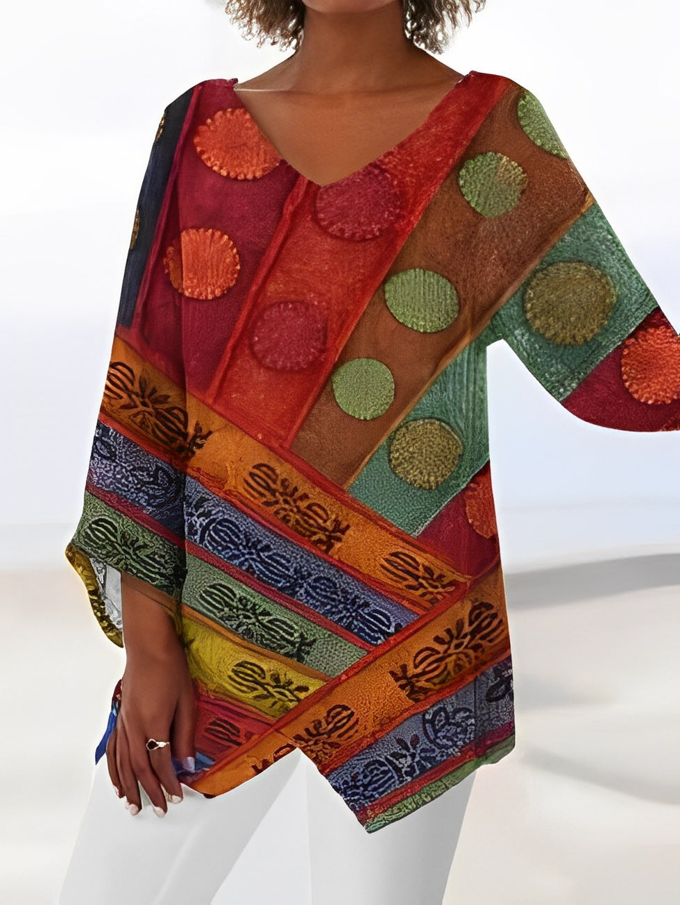 Berry - Camicetta elegante con scollo a V