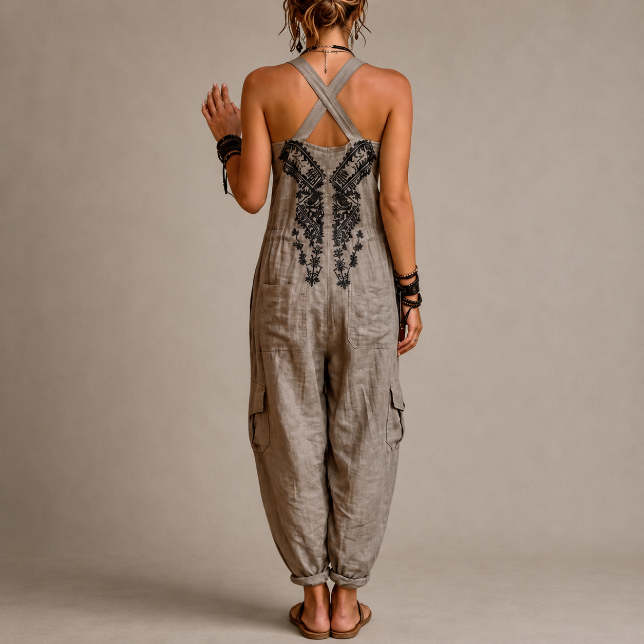 Astrid | Salopette Boho Ricamata
