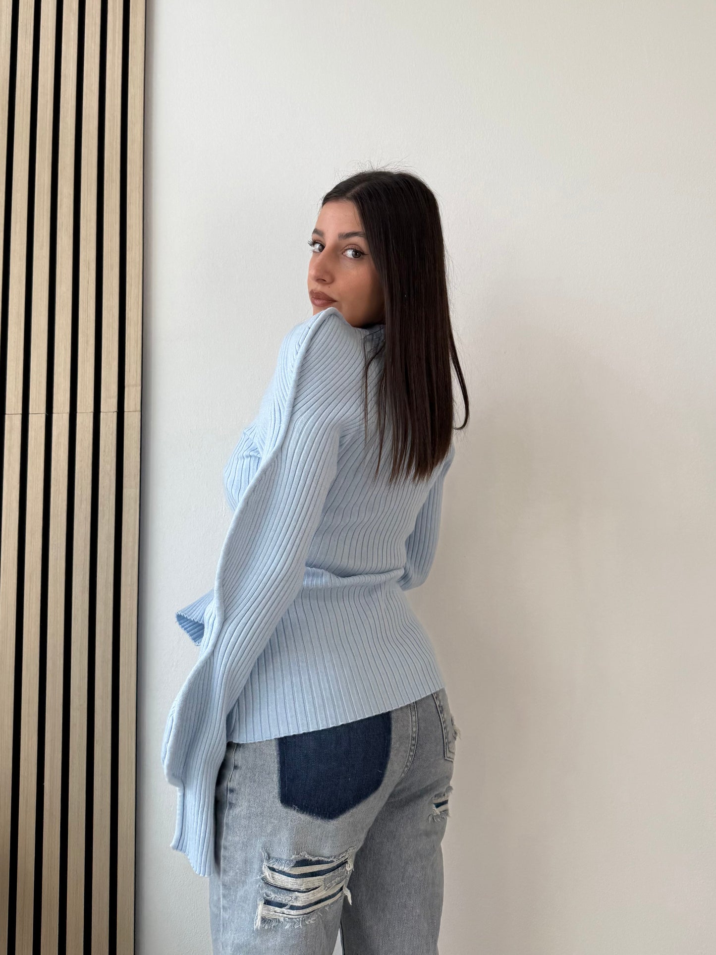 Cardigan Onde Celesti