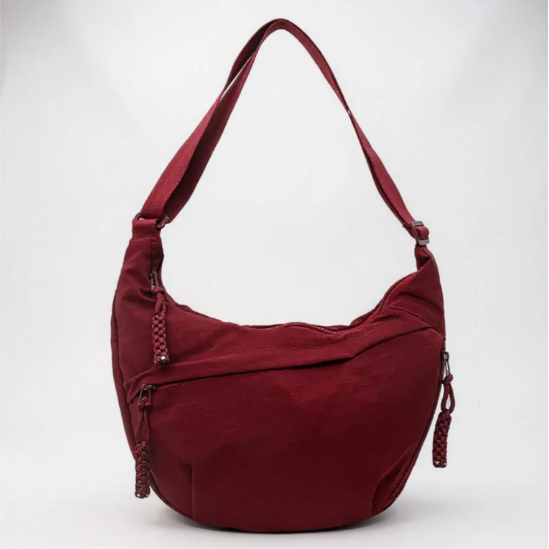 NARA™ | Borsa a Mezzaluna Effetto Crinkle