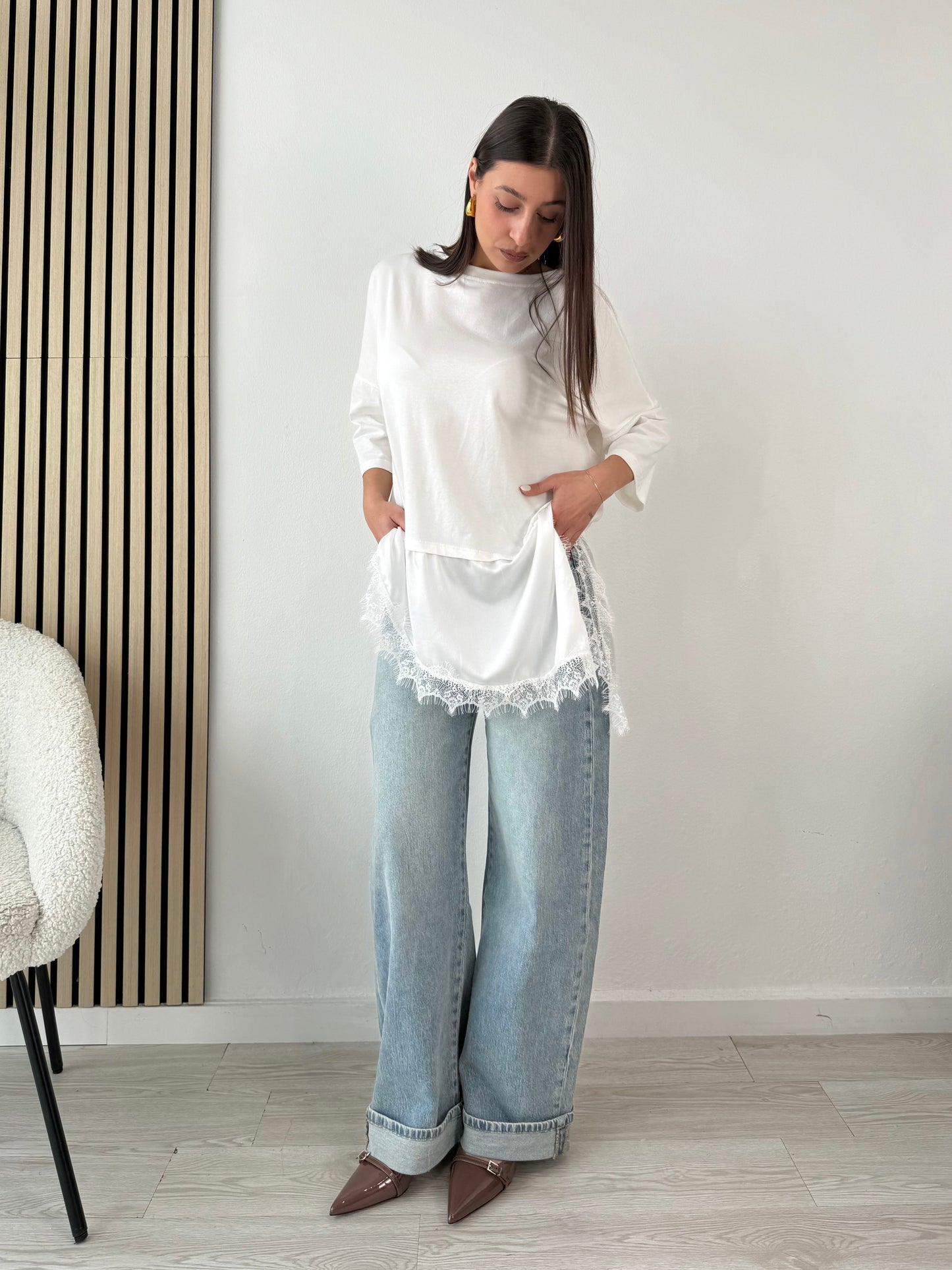 T-shirt in pizzo TREND