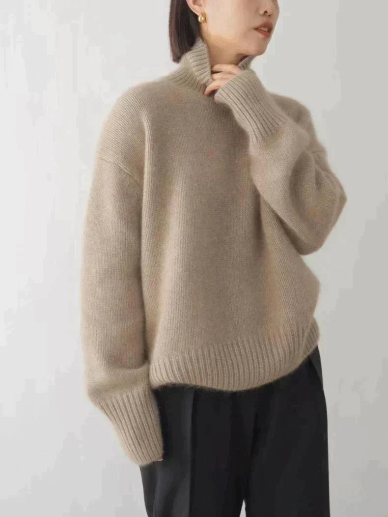 Melody - Lussuoso Maglione Dolcevita Cashmere Donna