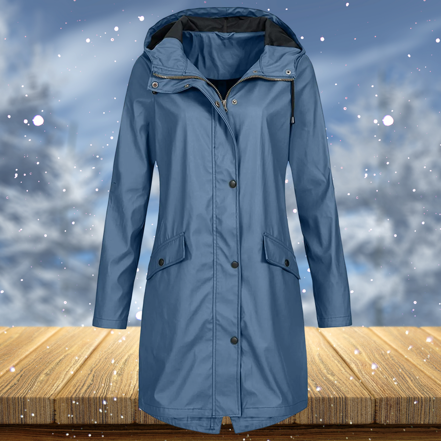 Zenith - Cappotto impermeabile lungo e antivento