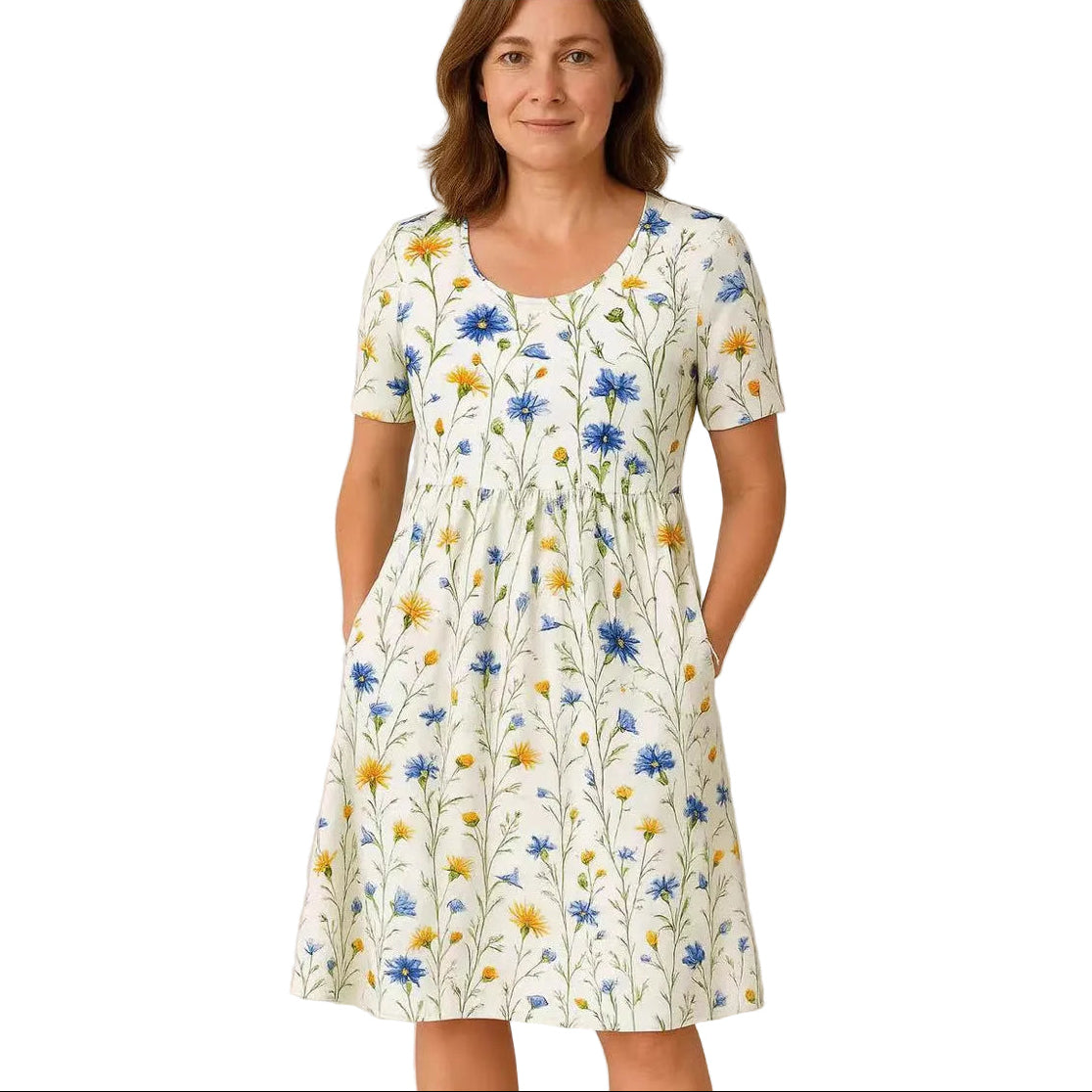 Elin – Floral Dress with Pockets and Loose Fit | Spring/Summer