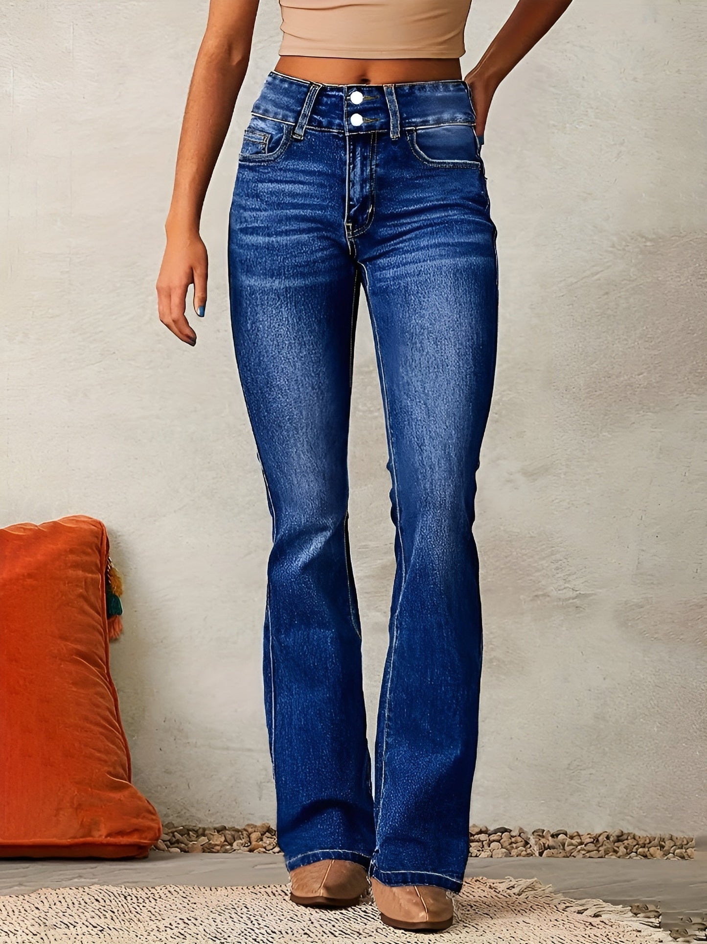 Neely - Jeans casual a vita alta per donne