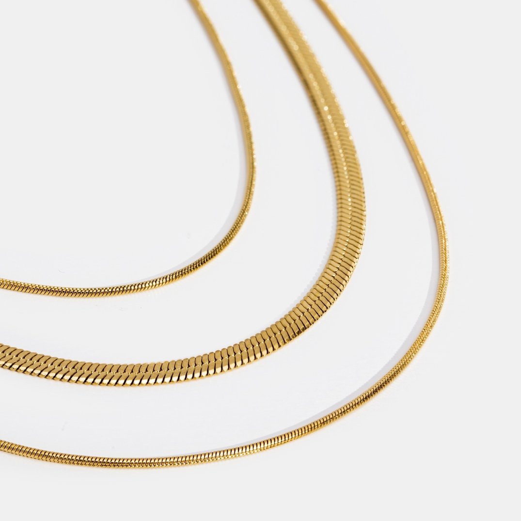 Collana d'oro a più strati