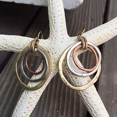 Orecchini vintage oro e argento
