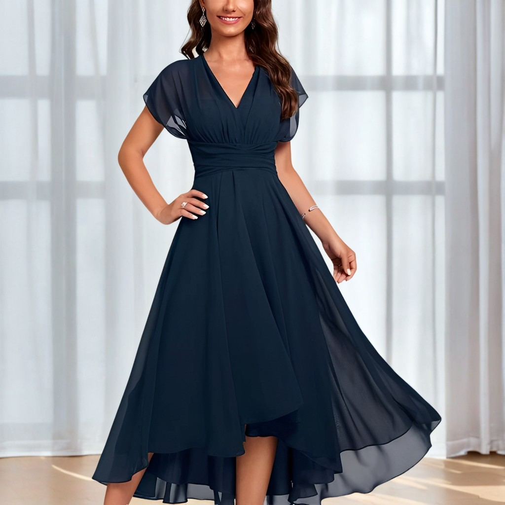 Bethel - Elegante, abito leggero in chiffon per donne