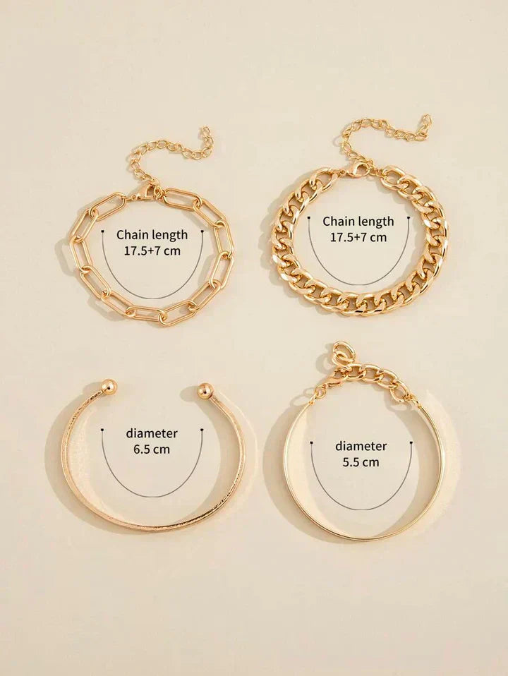Set Bracciali Élan Mercer in Oro Bianco