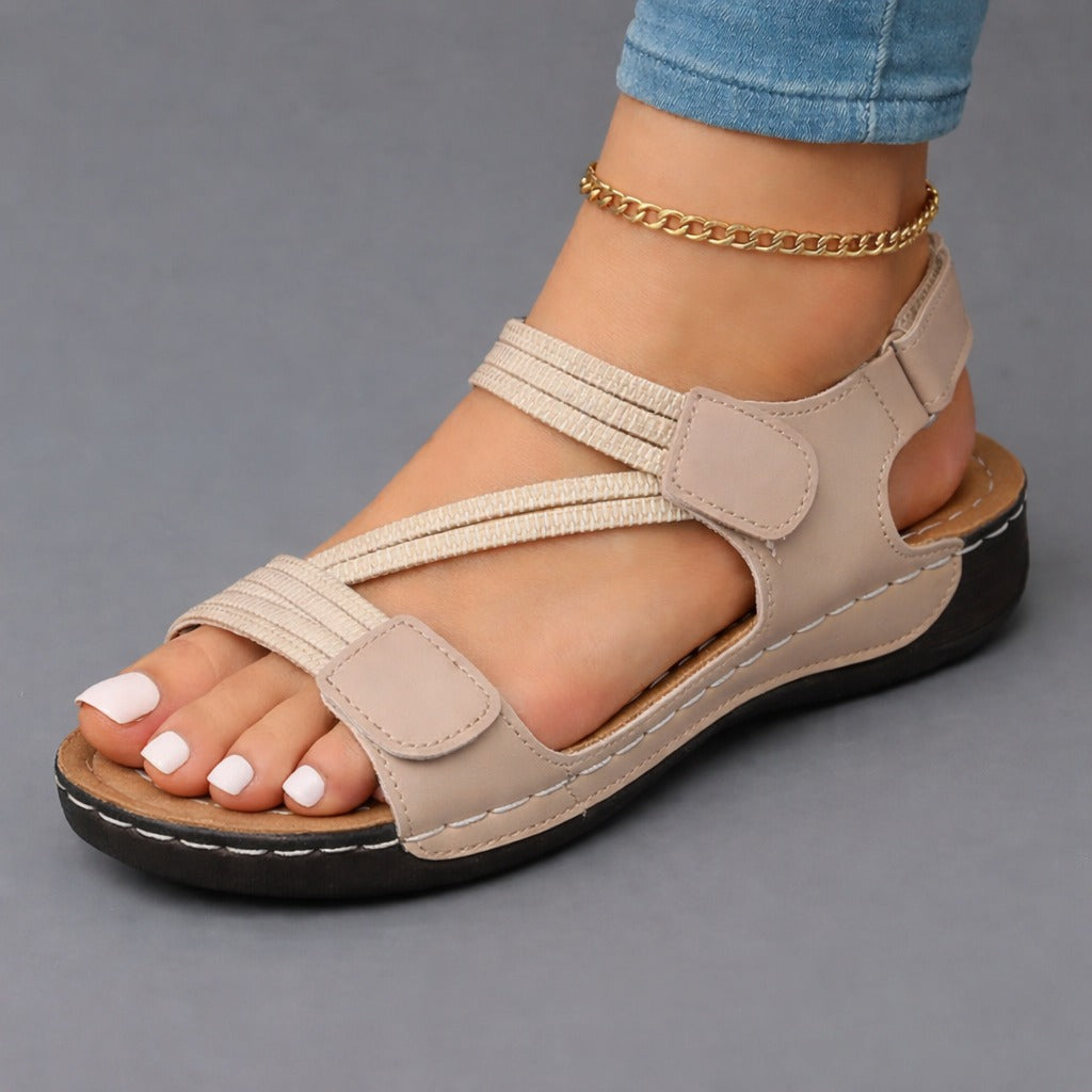 Women's Sandals with Adjustable Closure | Padded Footbed and Non-Slip Sole