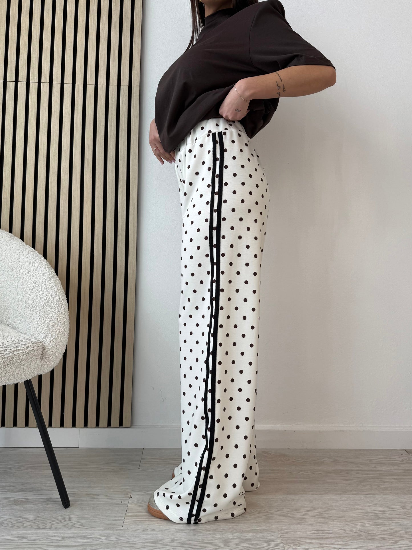 Pantaloni A Righe E Pois