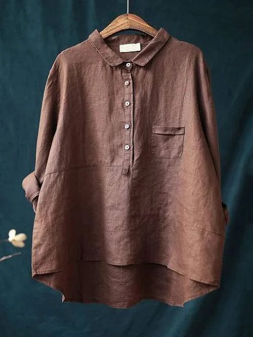 Elvie | Blusa elegante in lino per l'estate