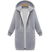 Jasmin - Casual, spessa, giacca con cappuccio lunga al ginocchio