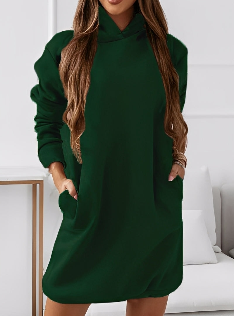 Michaela - Elegante abito corto con cappuccio per le donne