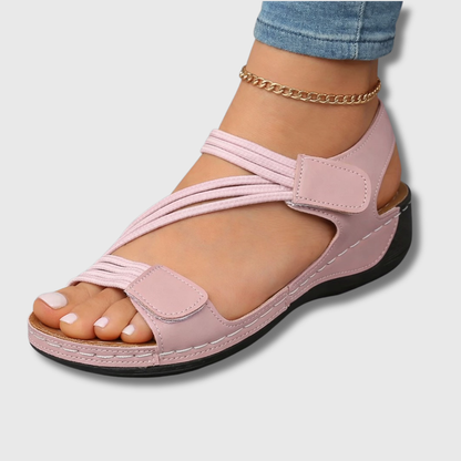 Women's Sandals with Adjustable Closure | Padded Footbed and Non-Slip Sole