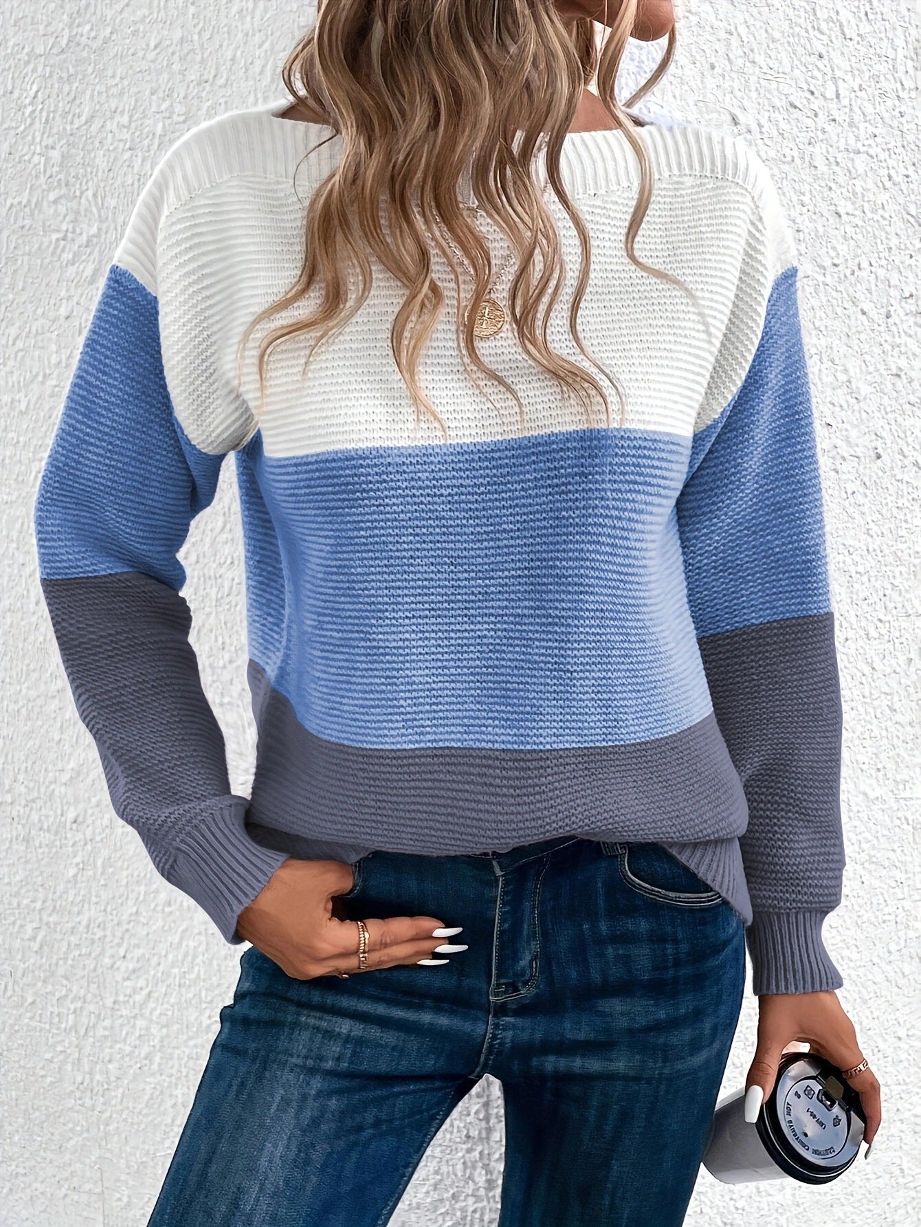 Muriel - Elegante maglione con strisce tricolori per donne 