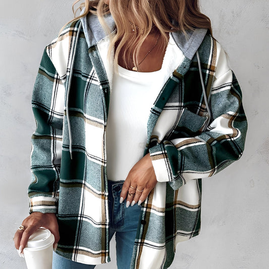 Briana - Giacca con cappuccio casuale e calda per donne