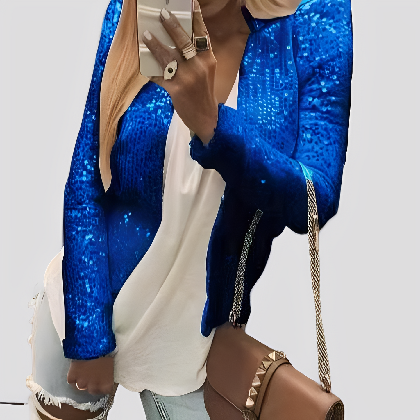 Shannen - Blazer elegante con glitter per le donne 