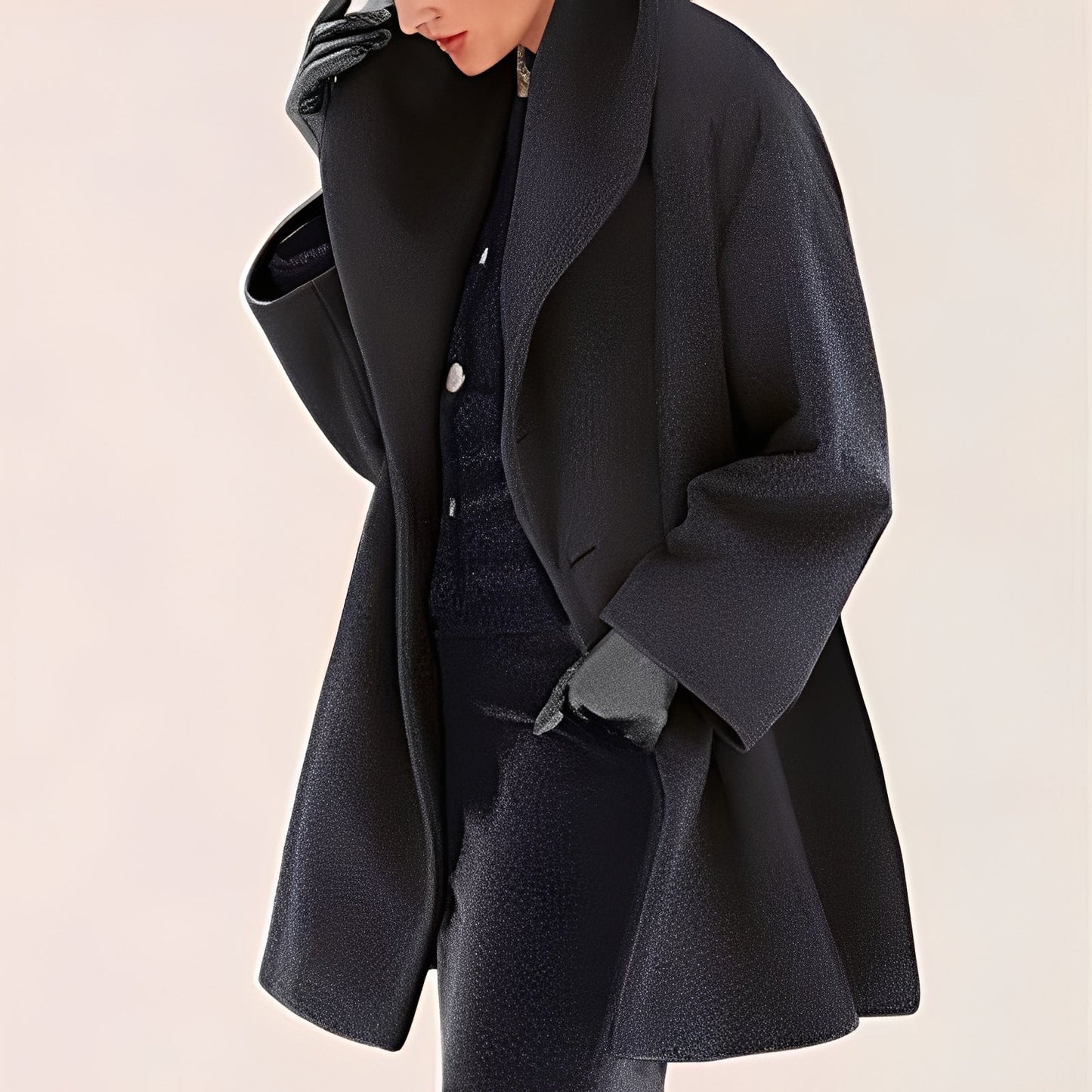 Dannie - Elegante cappotto di lana dal taglio morbido per donne