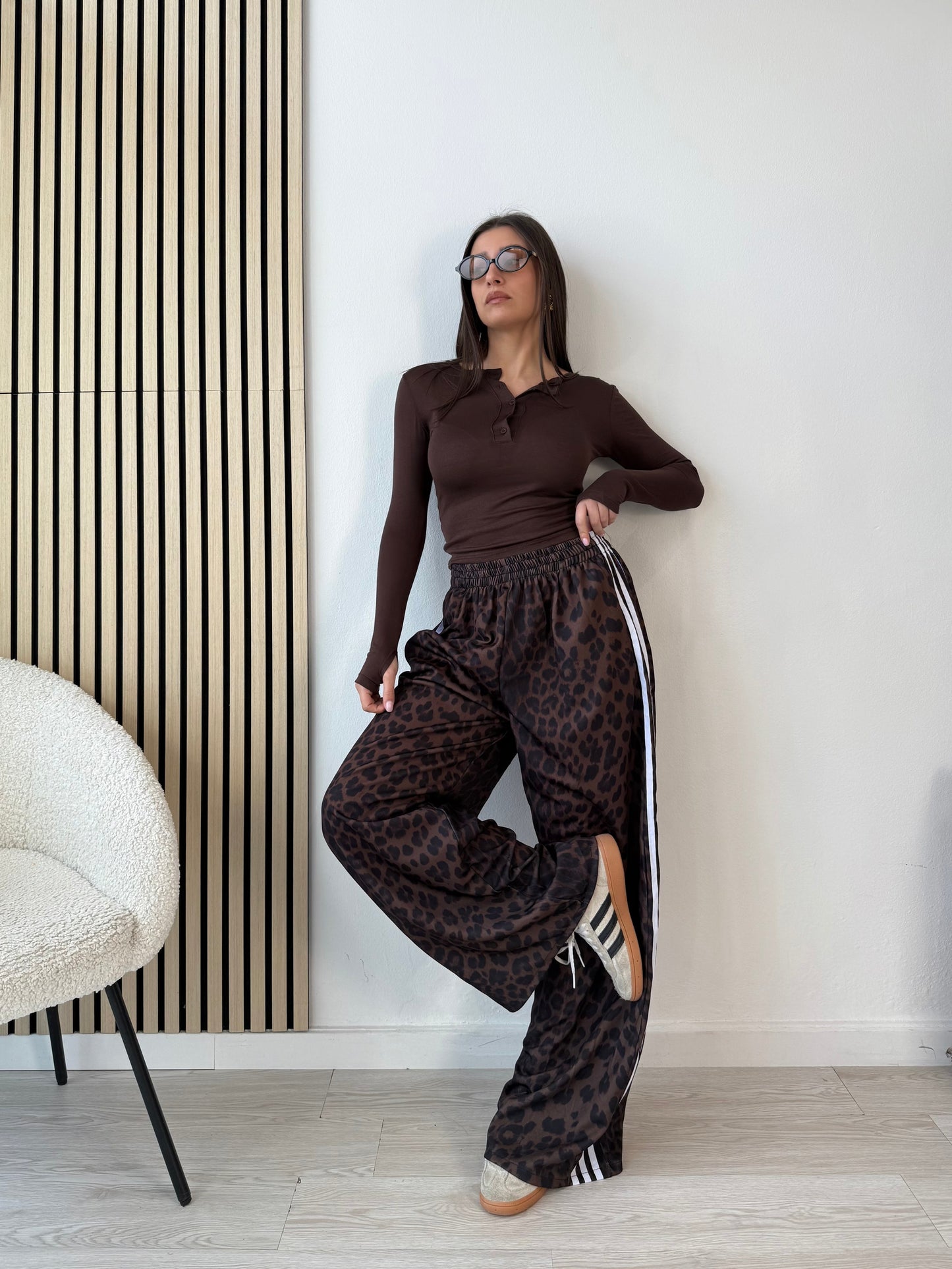 Pantaloni a righe Leo