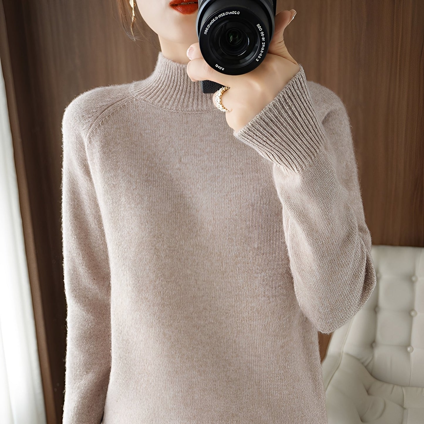 Ulyssa - Elegante dolcevita in cashmere per donne