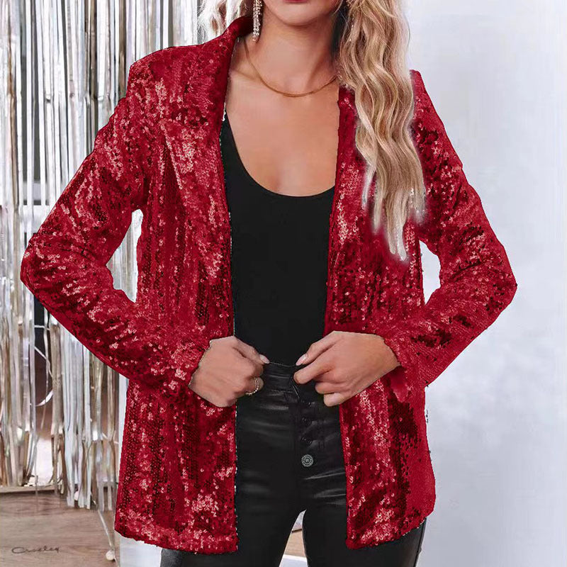Miranda - Blazer lucido di paillettes per donne