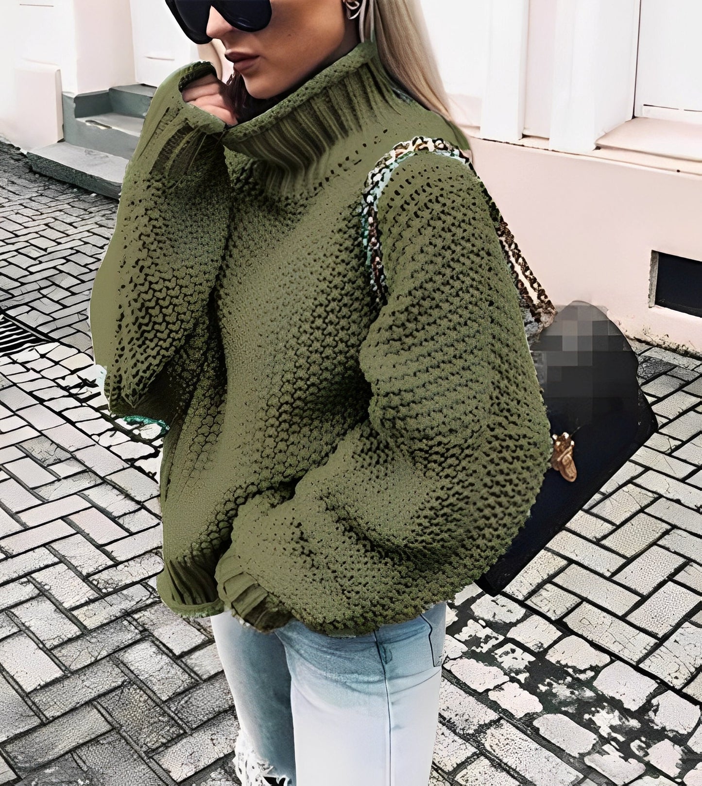 Nicola - Maglione ultra-spesso e morbido a collo alto per donne 