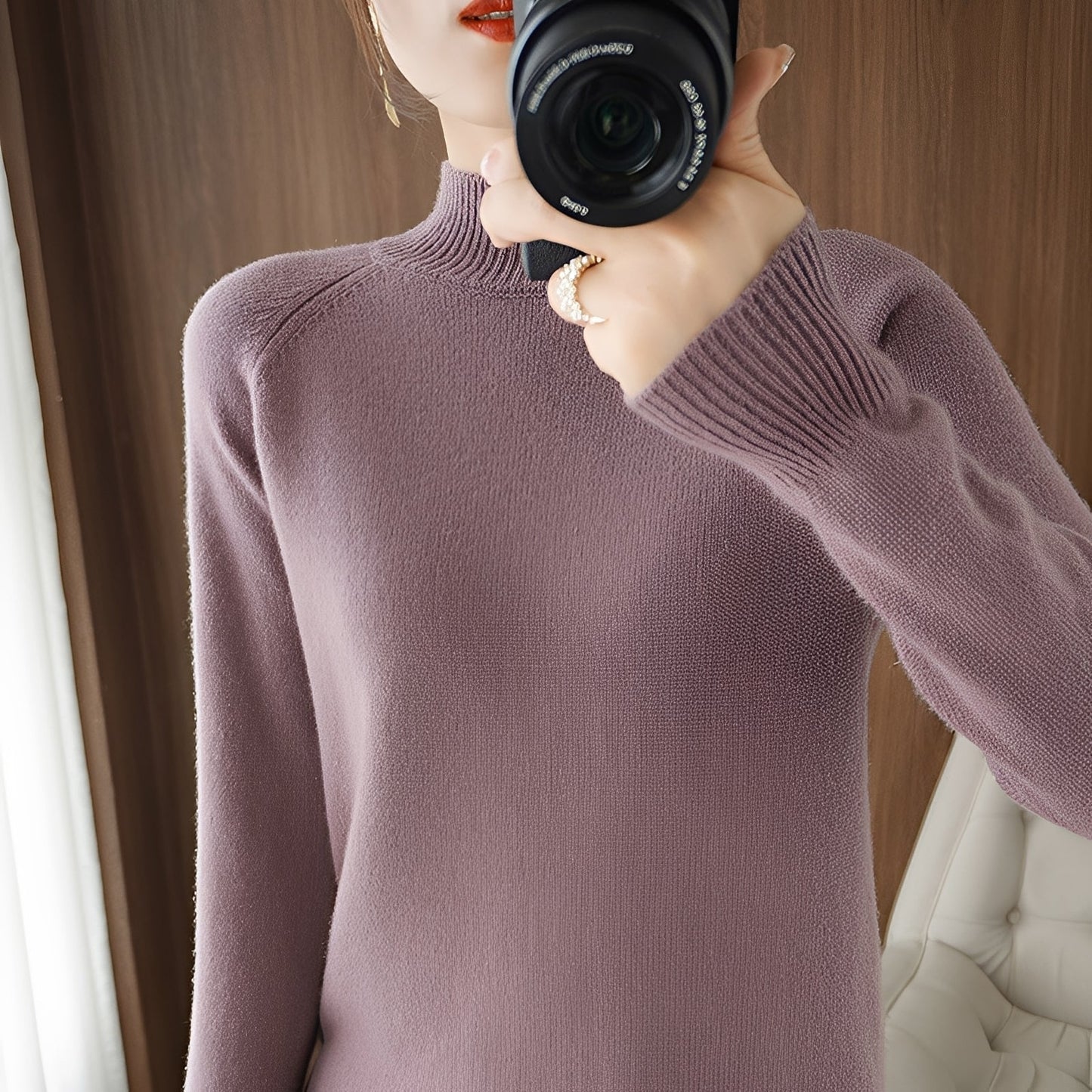 Ulyssa - Elegante dolcevita in cashmere per donne