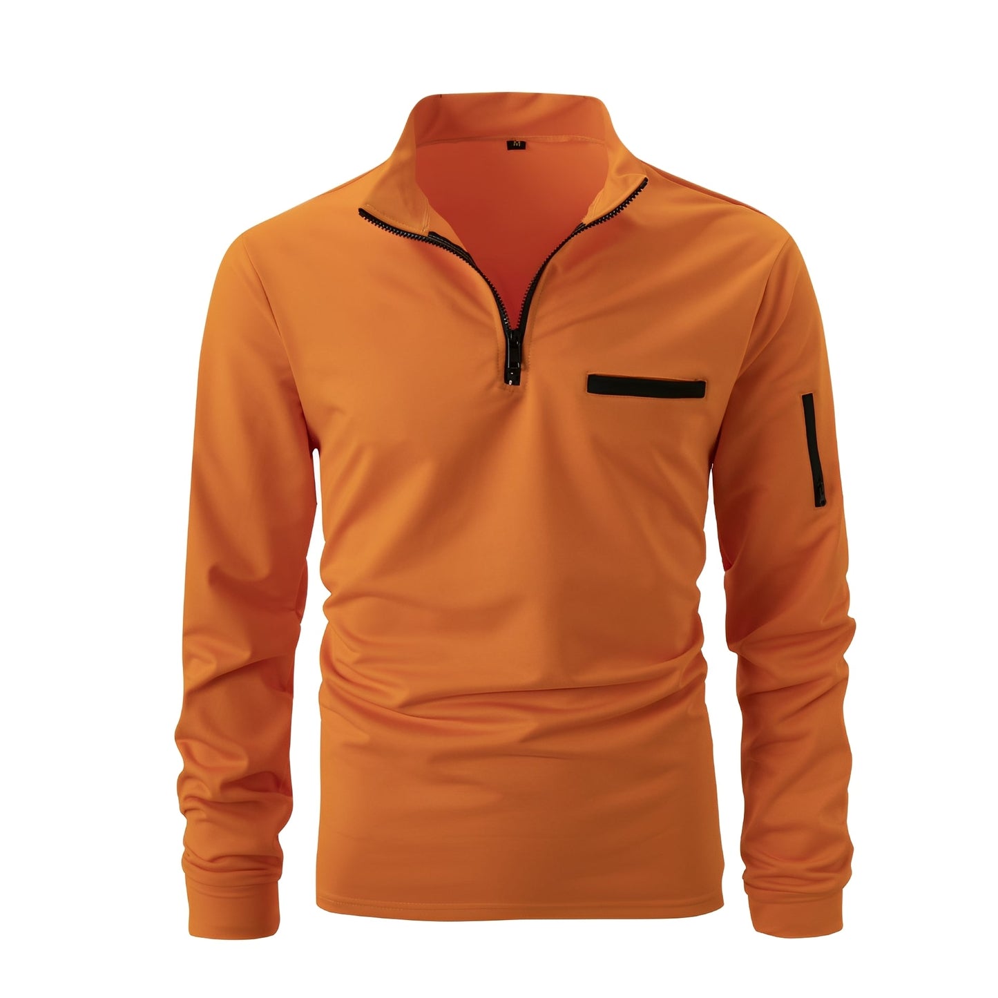Lucian - Camicia casual con zip e tasca per uomo 