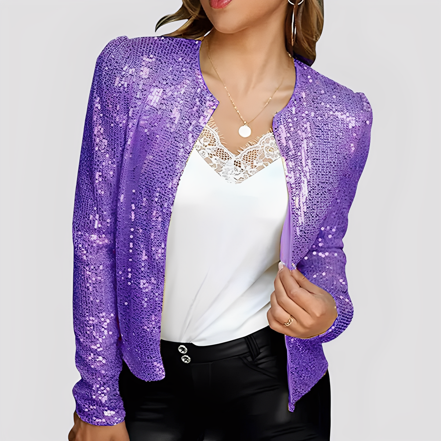 Shannen - Blazer elegante con glitter per le donne 