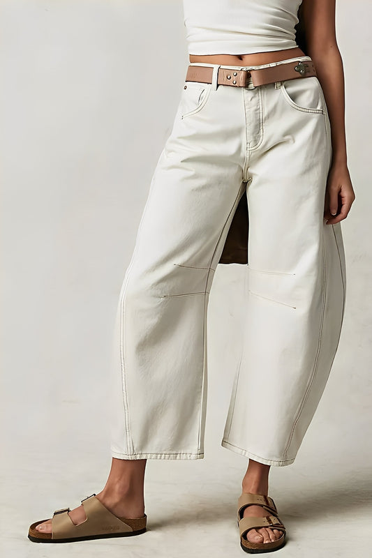 Jocelyn - Jeans casual a gamba larga per donne 