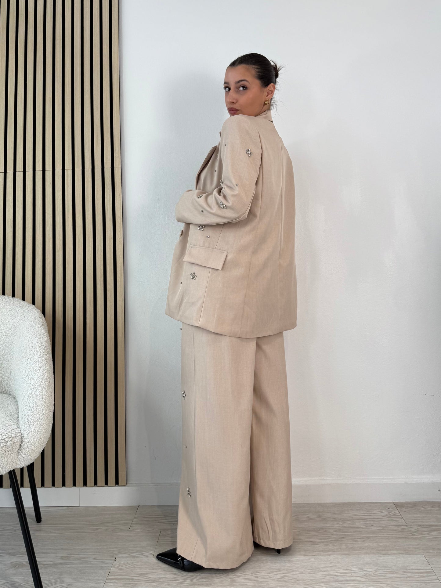 Blazer su strass