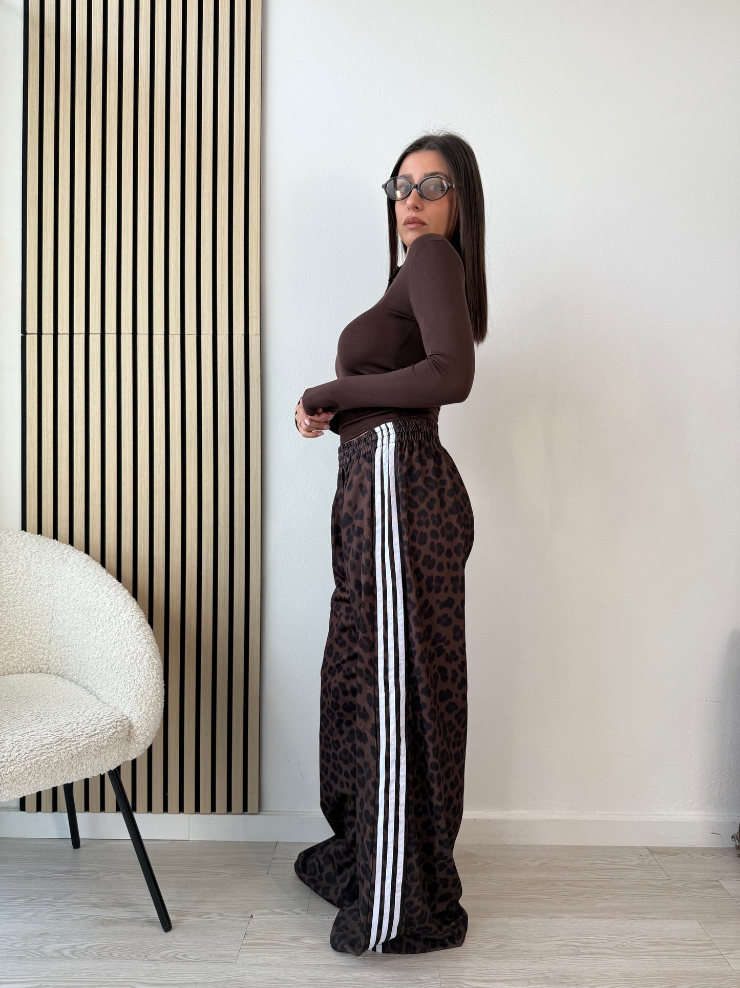 Pantaloni a righe Leo
