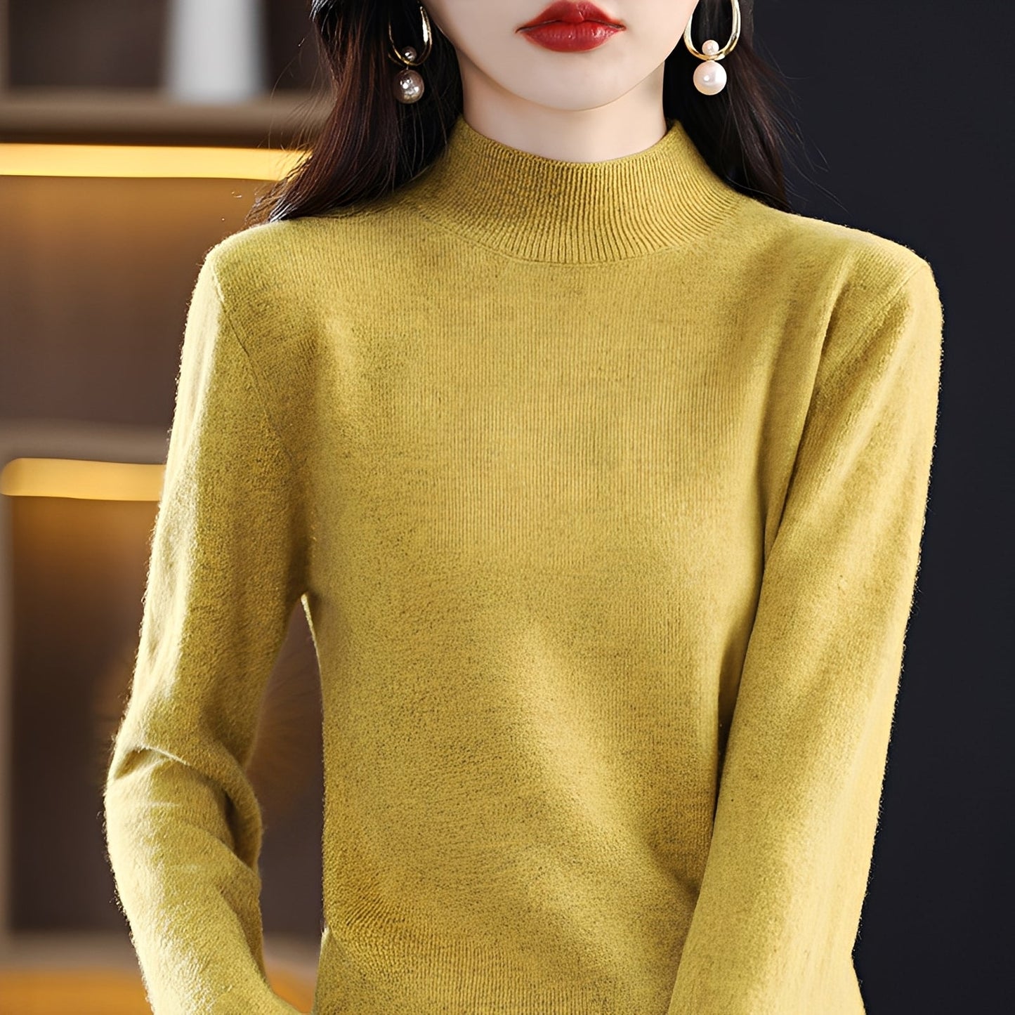 Natille - Maglione casual in cashmere di lana per donne 