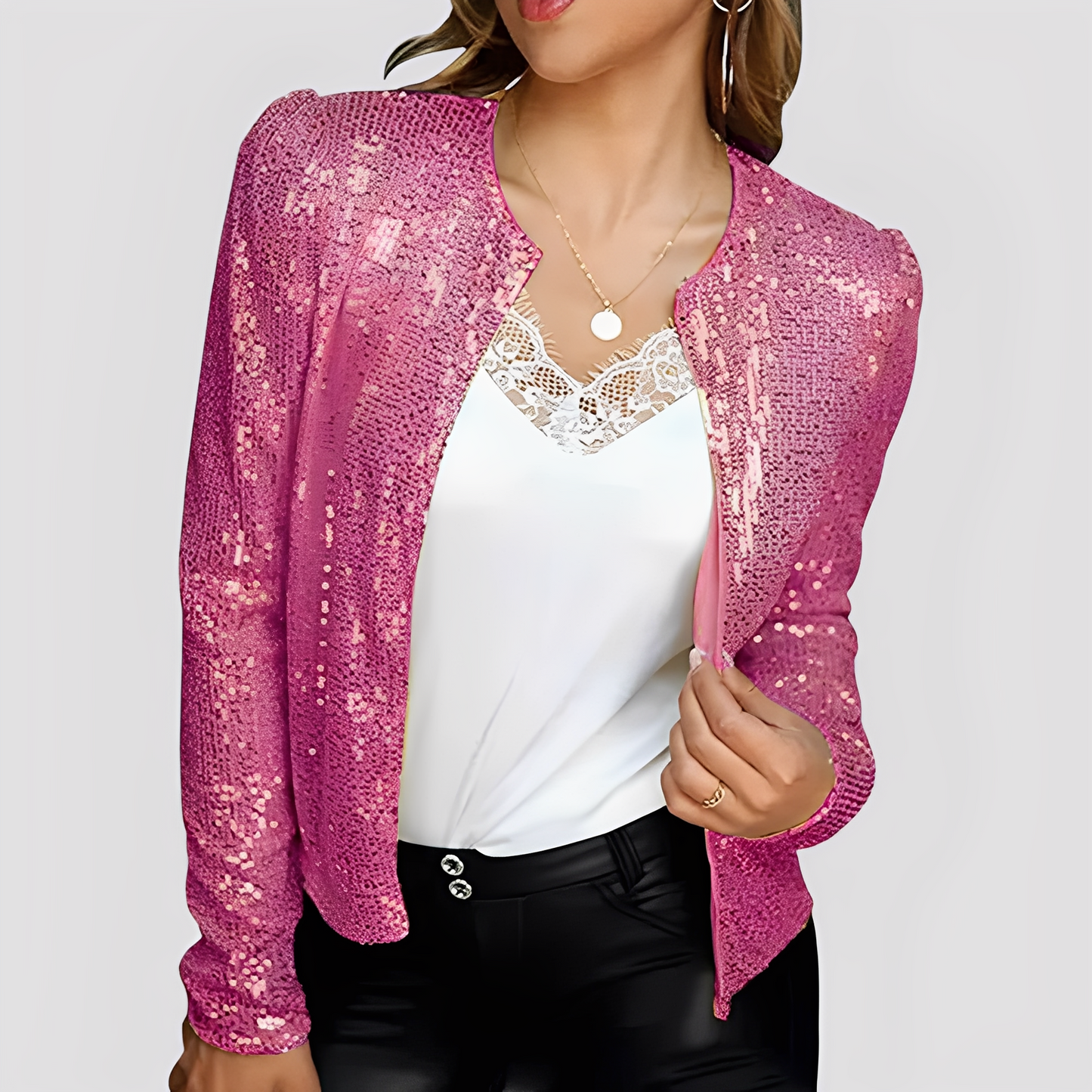 Shannen - Blazer elegante con glitter per le donne 