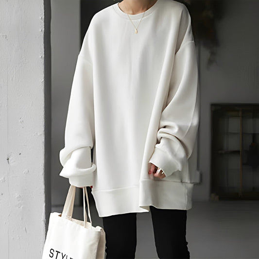 Andrina - Maglione oversize con scollo rotondo per donne