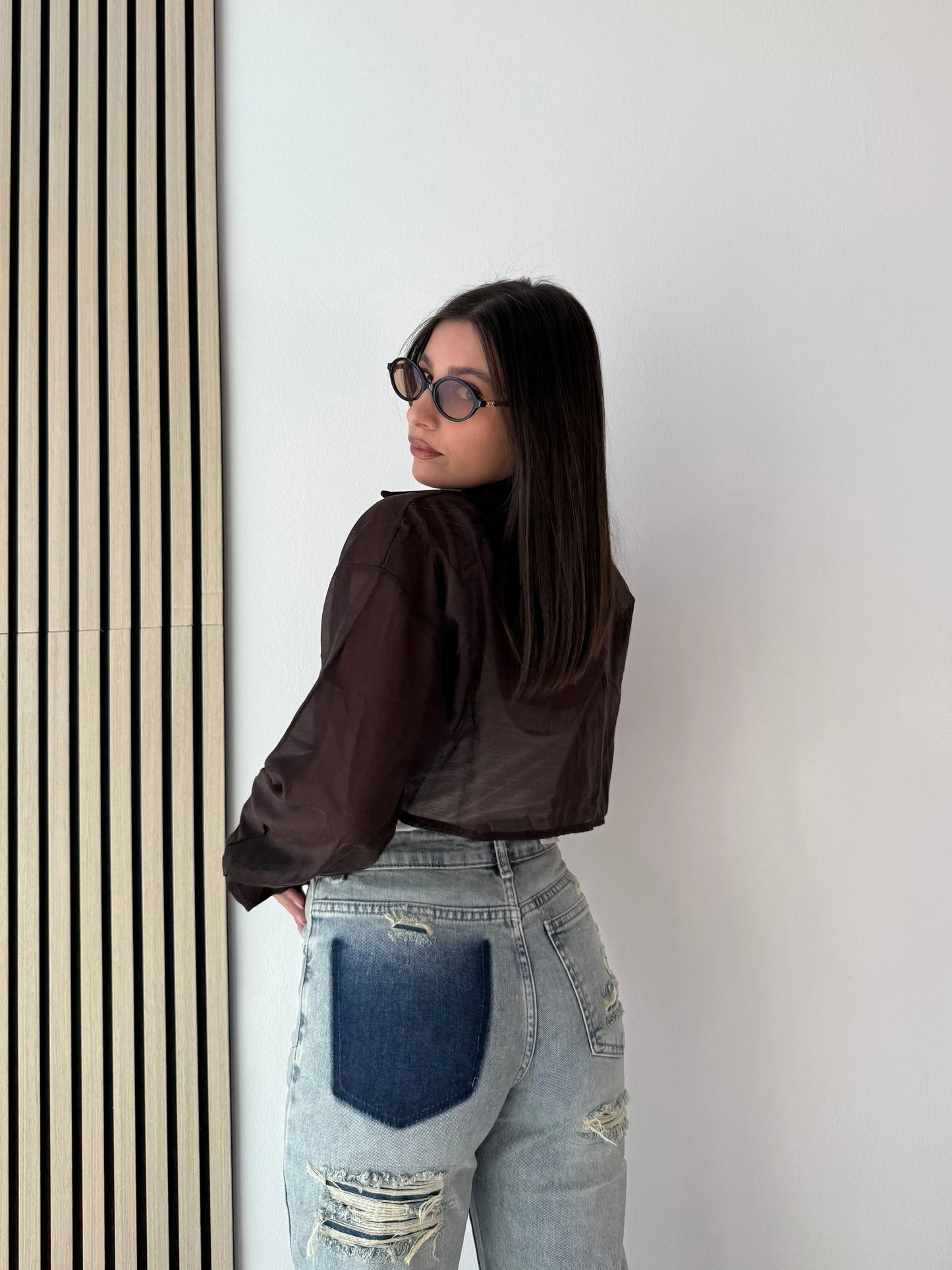 Body camicia con canottiera